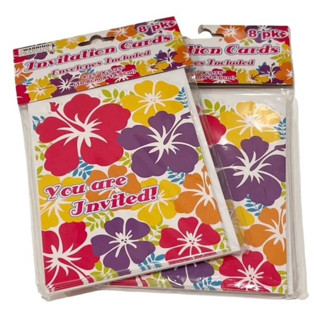 Vintage 90s Tropical Party Invitations New